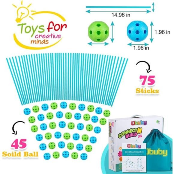 Kids Fort Building Kit 120 Pieces Construction STEM Toys Ultimate Forts Builder